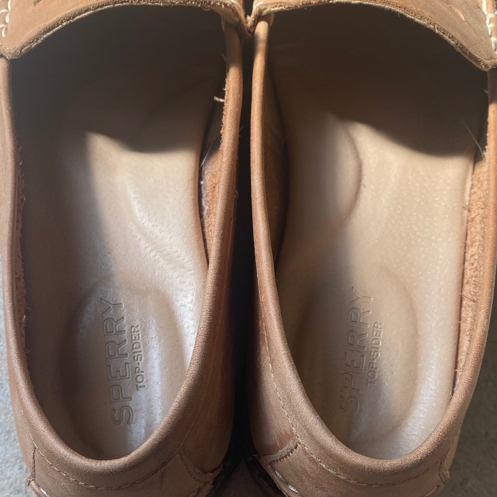 Sperry Tan Leather Loafers for Women - Picture 5 of 6